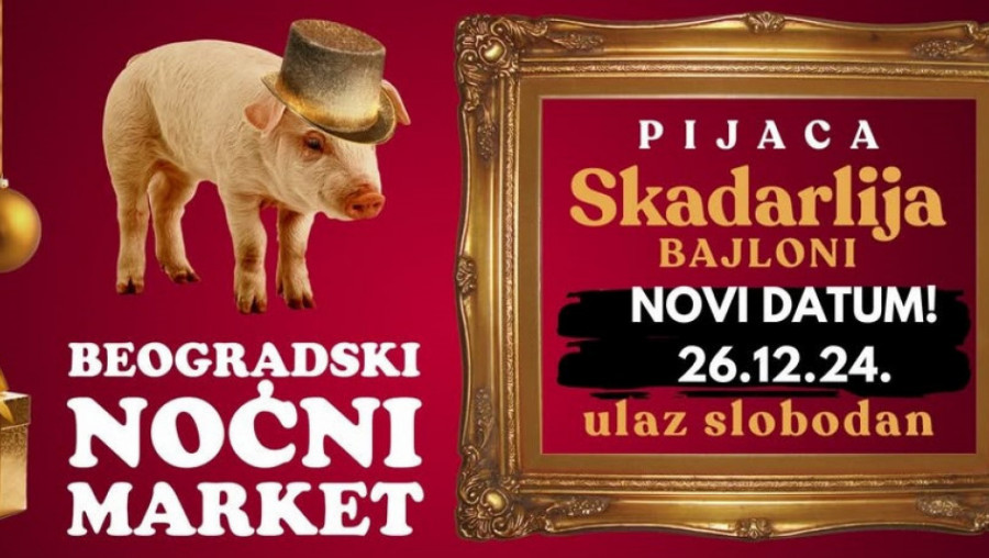 BEOGRADSKI NOĆNI MARKET, 26. decembra