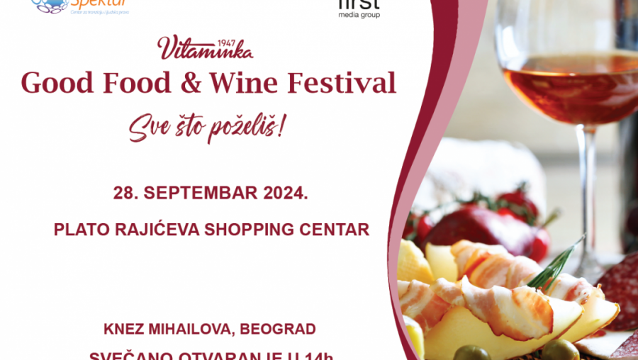 “GOOD FOOD & WINE FESTIVAL” u subotu, 28. septembra u Beogradu