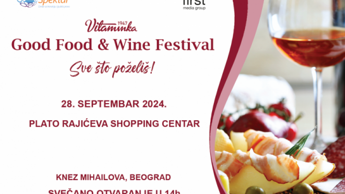 “GOOD FOOD & WINE FESTIVAL” u subotu, 28. septembra u Beogradu