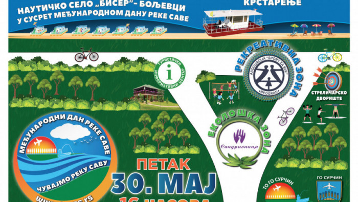 SURČIN UZ REKU SAVU: Trodnevni festival posvećen Danu reke Save od 30. maja do 1. juna