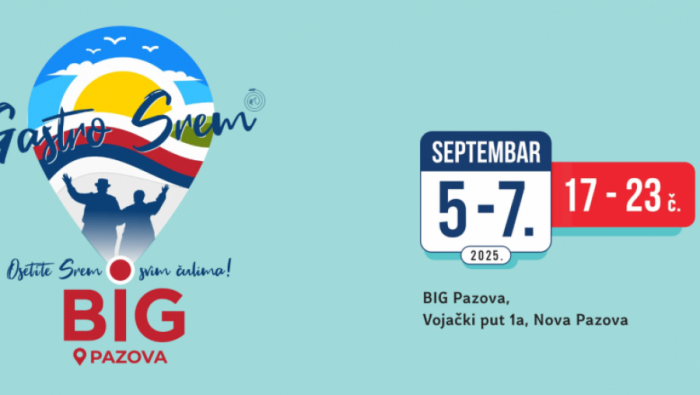 GASTRO SREM U NOVOJ PAZOVI od 5. do 7. septembra