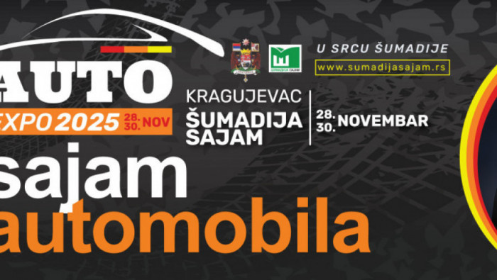 AUTO EXPO 2025 u Kragujevcu od 28. do 30. novembra