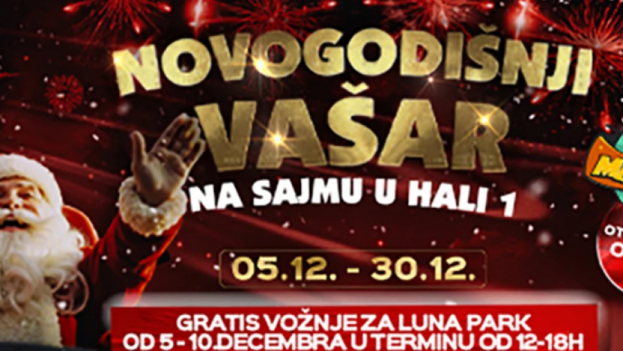 NOVOGODIŠNJI VAŠAR I MEGA LUNA PARK: Pripremite adrenalin, od 5. do 30. decembra na Beogradskom sajmu