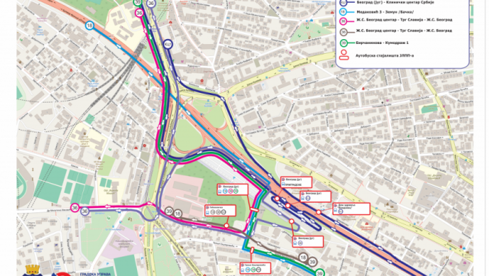 PORED STANICE BEOGRAD JUG PROLAZE ČETIRI LINIJE GSP-A: Izmenjene trase autobusa na linijama 18, 36 i 39, uvedena KC1