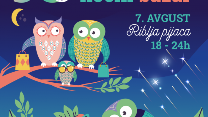 NOVOSADSKI NOĆNI BAZAR u petak, 7. avgusta