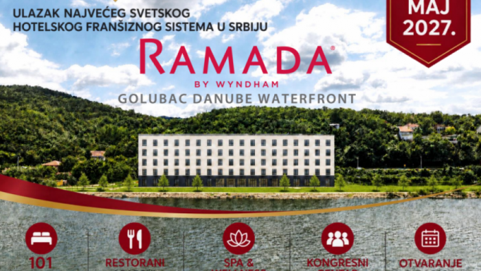 PRVI RAMADA BY WYNDHAM HOTEL STIŽE U SRBIJU: HTP "Plaža" dovodi globalni hotelski brend u Golubac